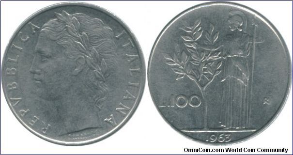 1963 One Hundred Lira