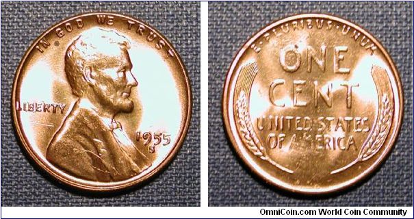 1955-S Lincoln Wheat Cent