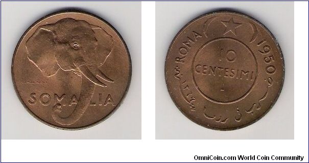 Somalia 1950 10c
