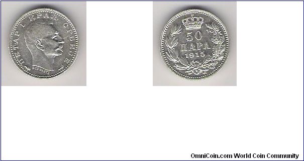 Serbia 1915 50 para
