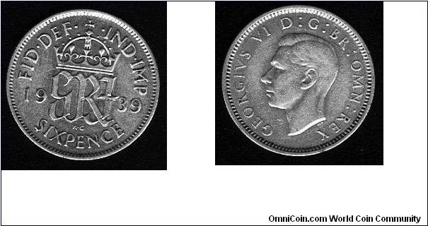6 pence - SILVER
