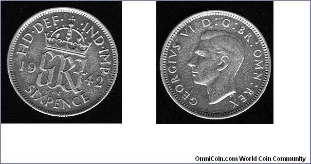 6 pence - SILVER