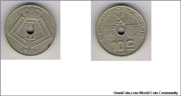 Belgium 1939 10c