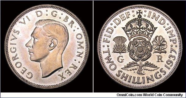 1937 GB Florin (Two Shillings), George VI.


From 1937 Specimen Set.