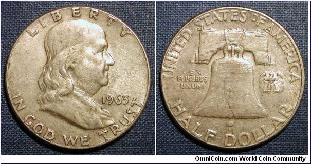 1963 Franklin Half Dollar