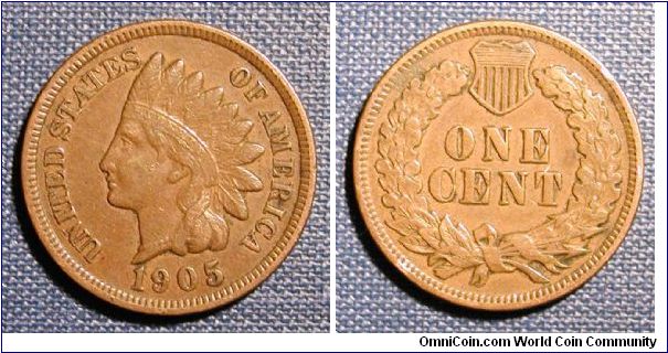 1905 Indian Head Cent