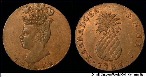 1788 Barbados Penny.