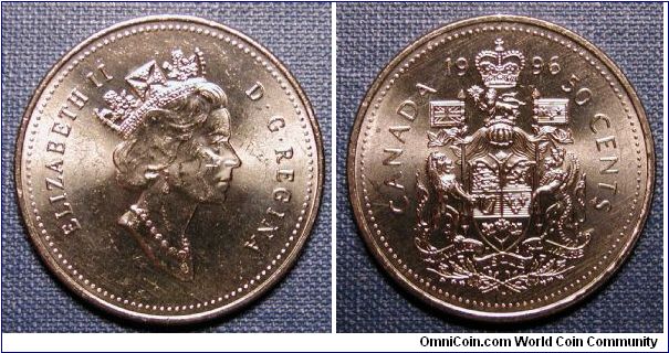 1996 Canada 50 Cents