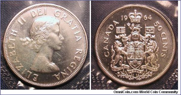 1964 Canada 50 Cents (in original Mint Packaging)
