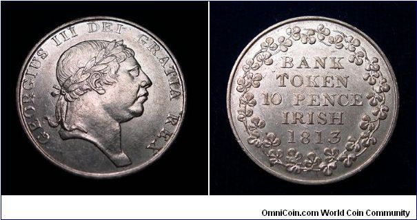 Silver bank token 1813 Uncirculated. Finding one of these even close to this grade is becoming a rare sight.