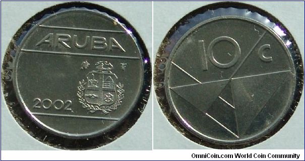 10 Cent Aruba 2002