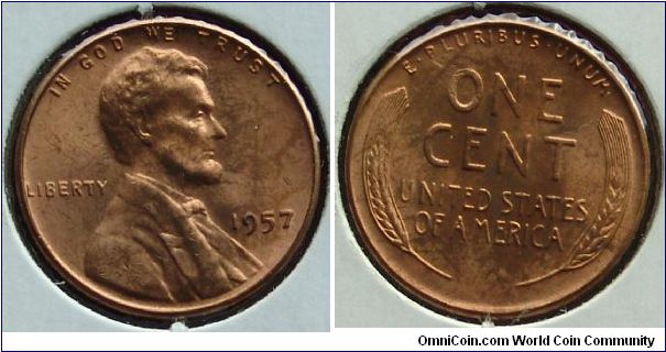 1957 Cent (Wheat Penny)