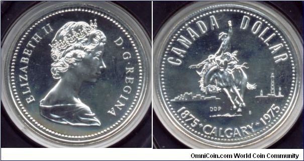 Silver 1 Dollar Canada 1975.
Calgary