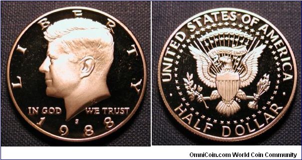 1988-S Kennedy Half Dollar Proof