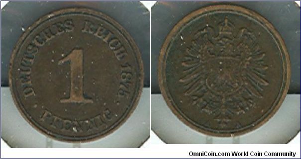 1875 German 1 PF