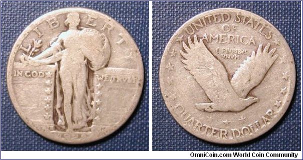 1928-S Standing Liberty Quarter