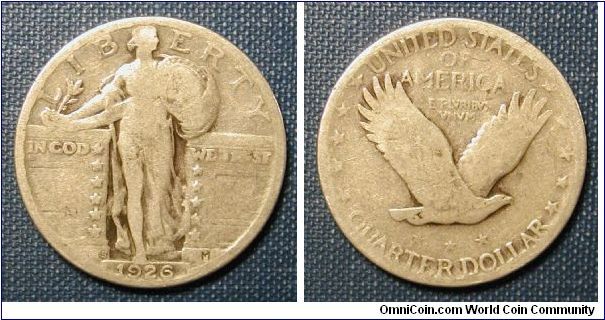 1926-S Standing Liberty Quarter