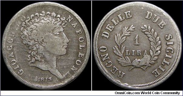 1 Lire, Napoleonic Kingdom of the Two Sicilies                                                                                                                                                                                                                                                                                                                                                                                                                                                                      