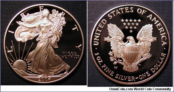 2004-W Silver American Eagle