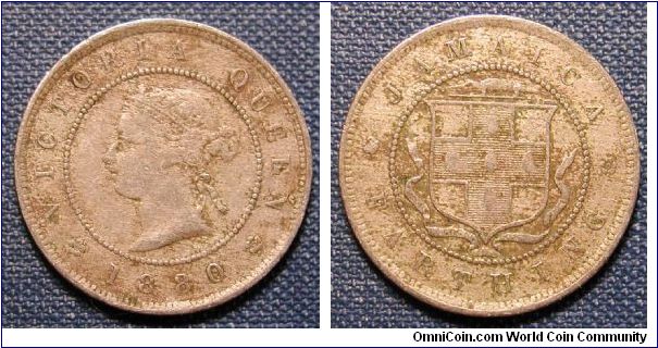 1880 Jamaica Farthing