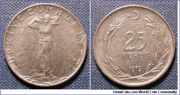 1973 Turkey 25 Kurus