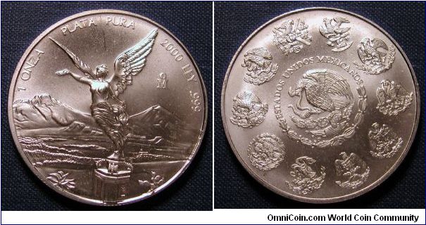 2000 Mexico Silver Libertad