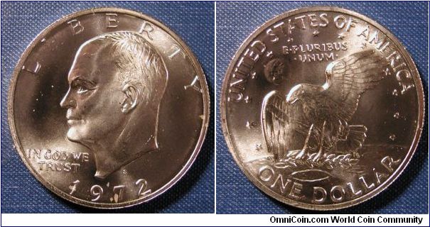 1972-S Silver Clad Eisenhower Dollar