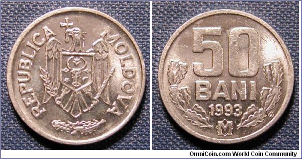 1993 Moldova 50 Bani (Aluminum)