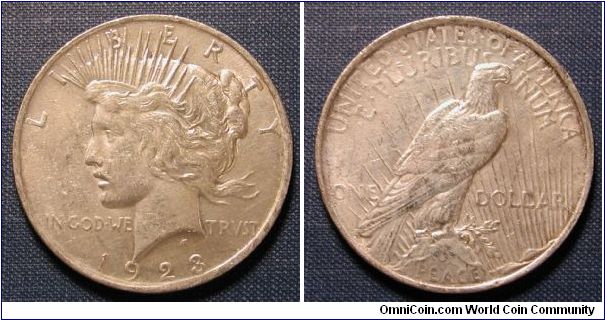 1923 Peace Dollar