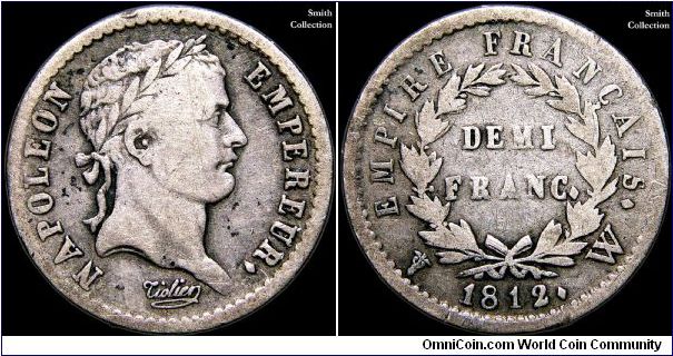 Demi-franc, Lille mint.                                                                                                                                                                                                                                                                                                                                                                                                                                                                                             