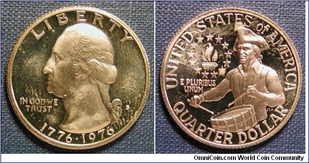 1976-S Washington Quarter Bicentennial Proof