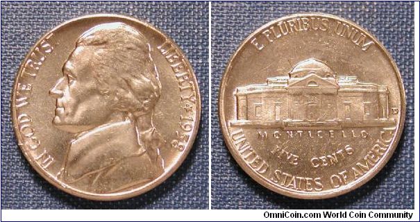 1958-D Jefferson Nickel
