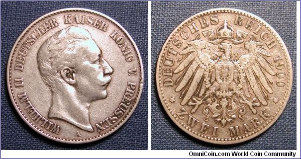 1900-A German States Prussia 2 Marks