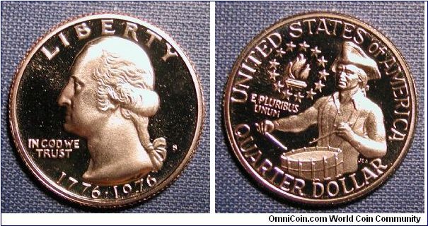 1976-S Bicentennial Washington Quarter Proof