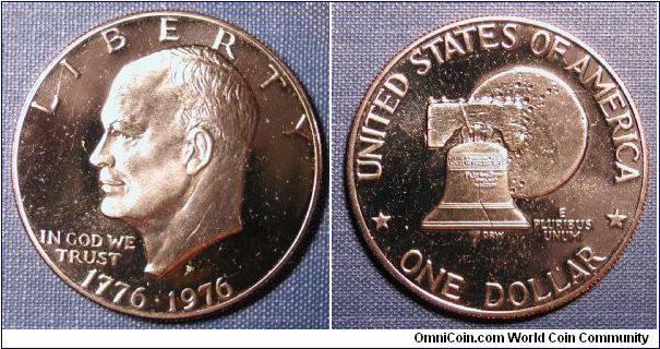 1976-S Bicentennial Eisenhower Dollar Proof