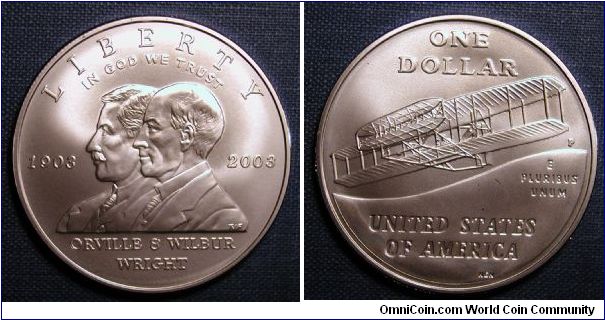 2003-P First Flight Commemorative Silver Dollar