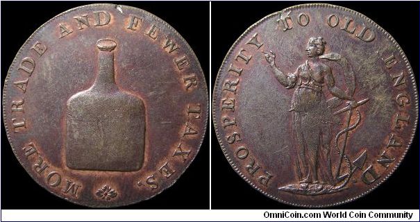 ½ Penny Conder Token.

Something most of us can get behind 'MORE TRADE AND FEWER TAXES'                                                                                                                                                                                                                                                                                                                                                                                                                           