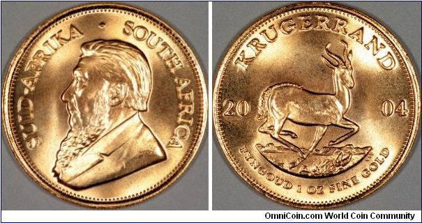 This was the first 2004 krugerrand we have actually seen, so we thought a new photo was about due.
We expect this image will appear on eBay and various websites.
Please note all our images are copyright!