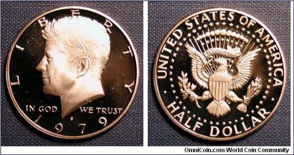 1979-S Kennedy Half Dollar Proof Type II