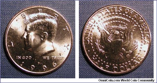 1996-P Kennedy Half Dollar