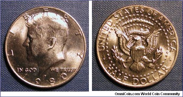1980-P Kennedy Half Dollar