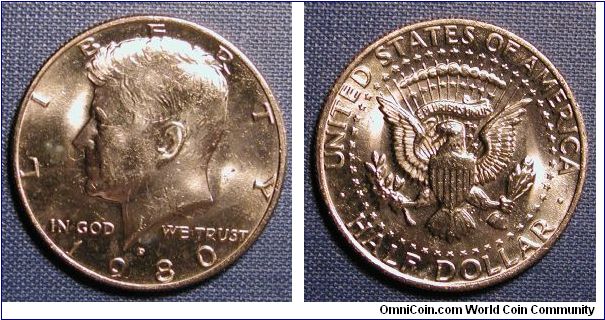 1980-D Kennedy Half Dollar