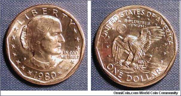1980-D Susan B. Anthony Dollar