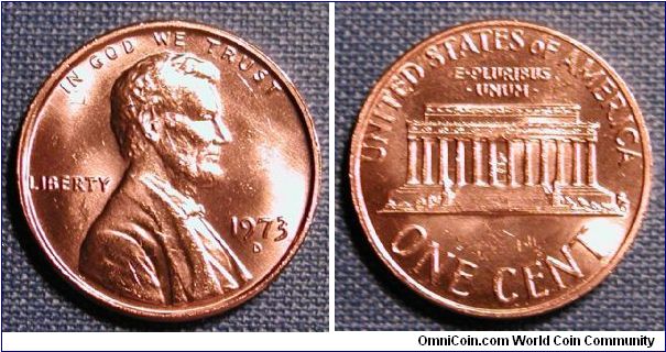 1973-D Lincoln Memorial Cent