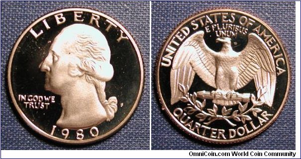 1980-S Washington Quarter Proof