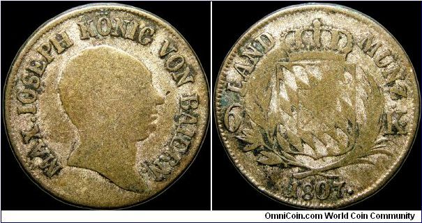 6 Kreuzer, Bavaria.

These are almost always in this terrible condition. The really nice ones carry a huge premium for what is a pretty common coin.                                                                                                                                                                                                                                                                                                                                                              