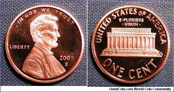 2003-S Lincoln Memorial Cent Proof