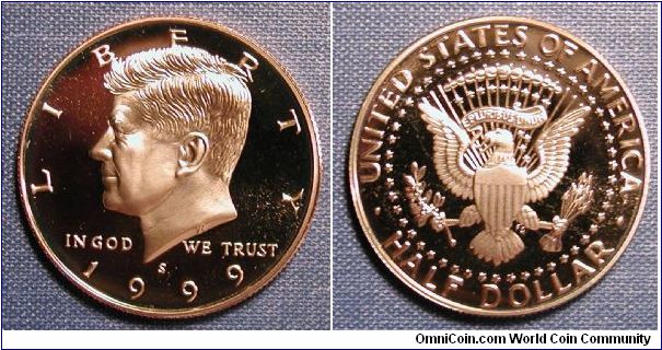 1999-S Kennedy Half Dollar Proof
