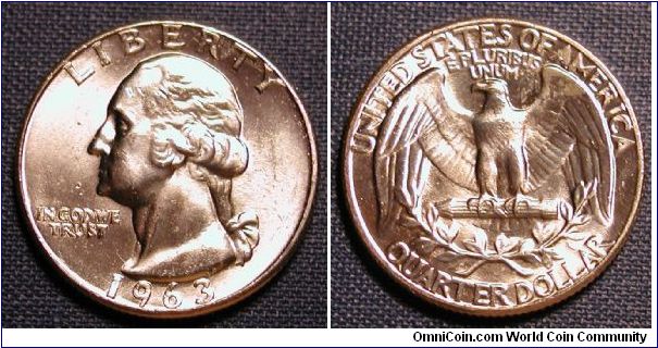 1963 Washington Quarter