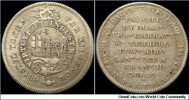 1 Shilling token.

This may have been a trial strike as 10 days later (date on the token itself) another version of this was released and nearly every name was spelled differently!                                                                                                                                                                                                                                                                                                                              